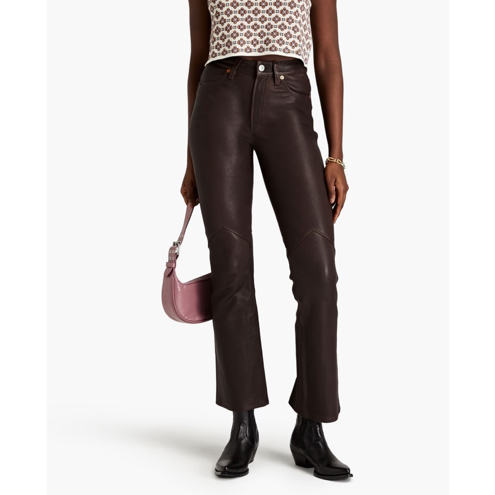 Re/Done 70s Leather Bootcut Pants! Size 26